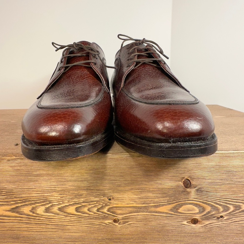 VTG Florsheim Comfort Cushion Mens Leather Derby Shoes SZ 8.5D Brown 606303 - Picture 4 of 10
